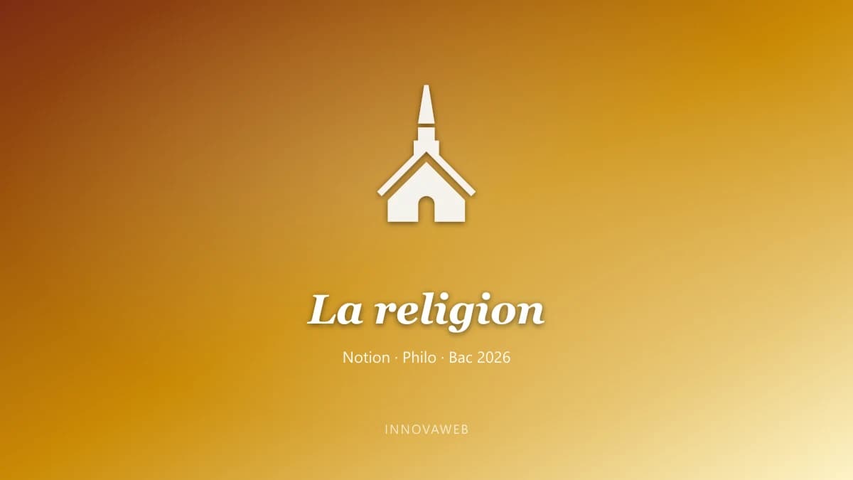 La religion, notion du programme de philosophie au bac 2026
