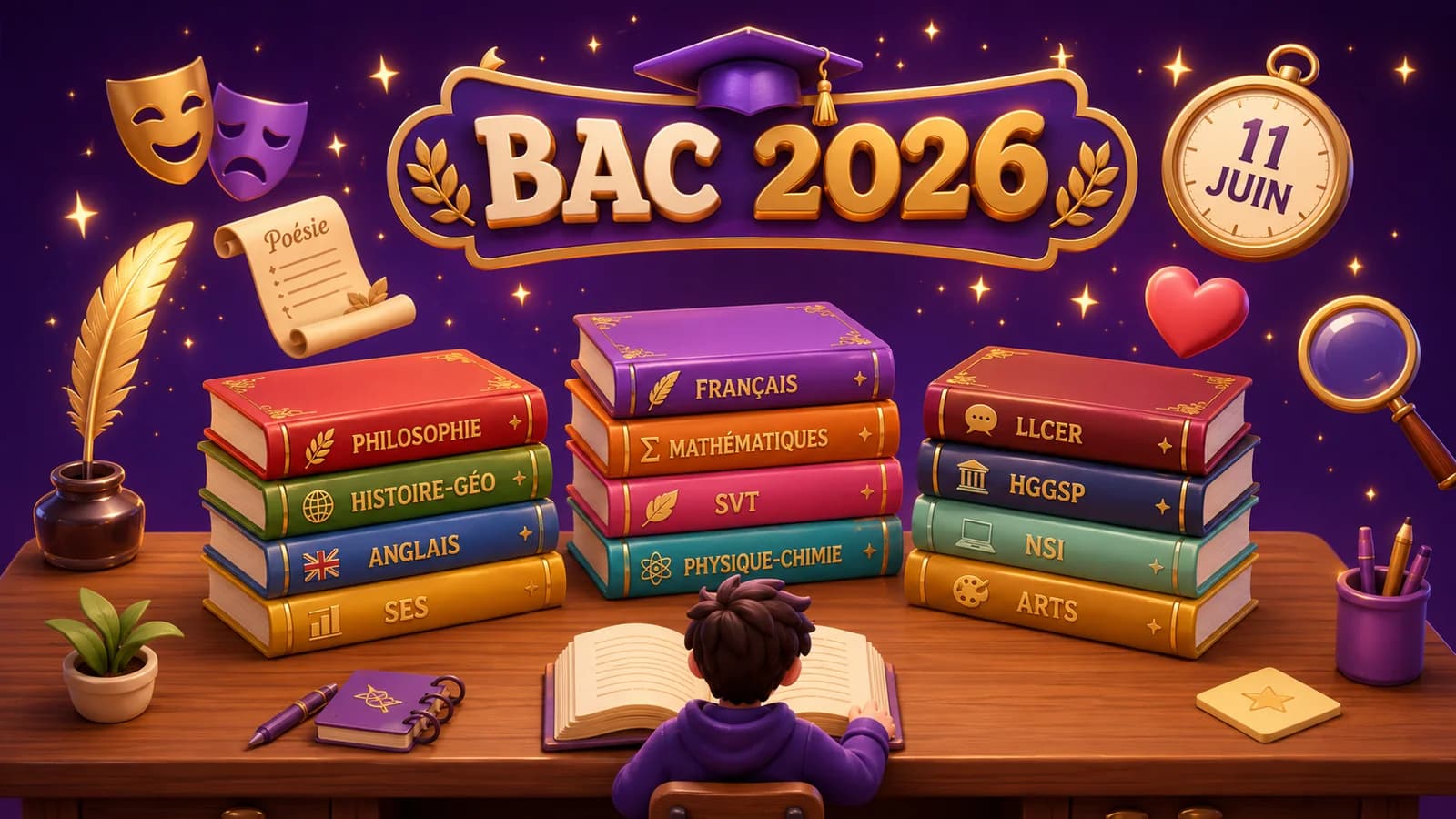 Les 12 œuvres au programme du bac français 2026, classées par objet d'étude et probabilité 2026