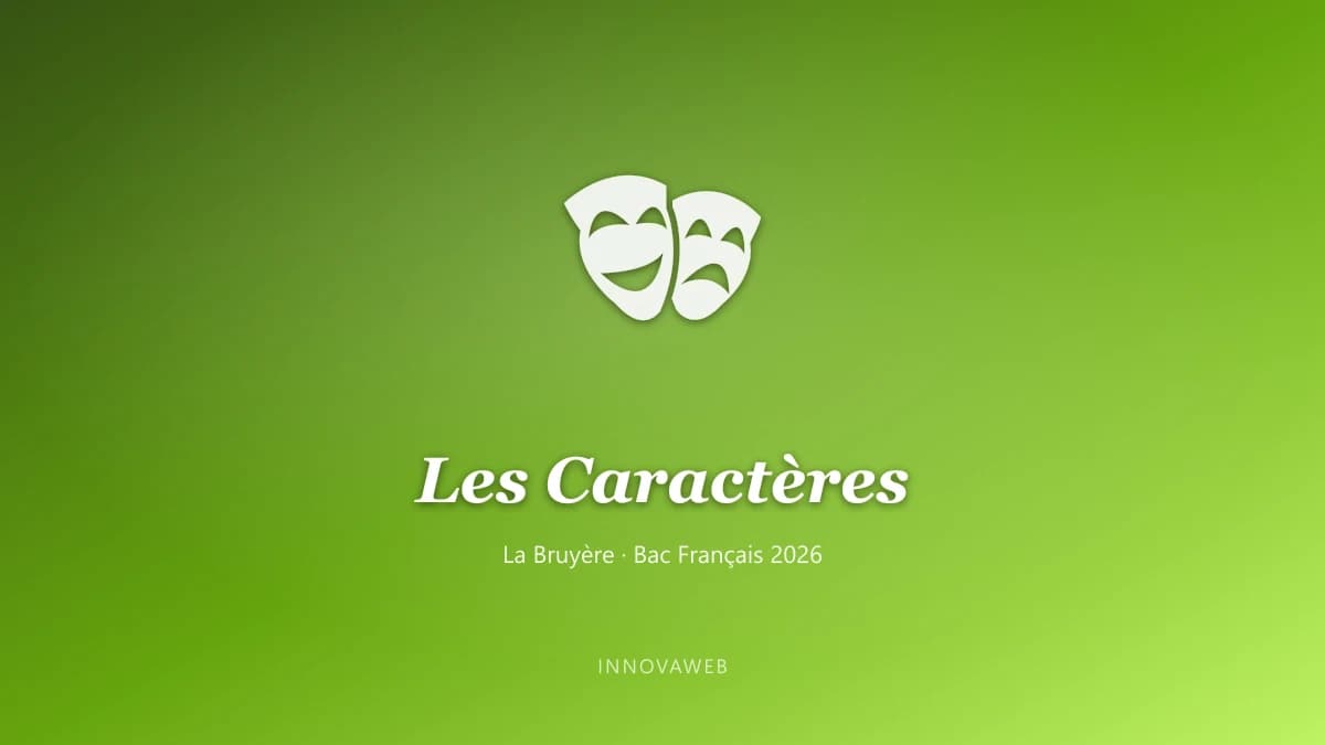 Les Caractères de Jean de La Bruyère — œuvre au programme du bac français 2026