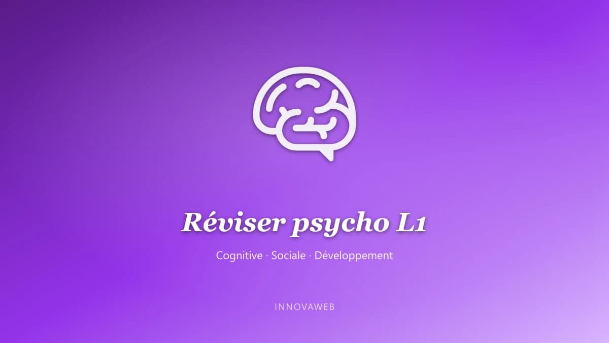 Réviser la psychologie en L1 pour les partiels 2026