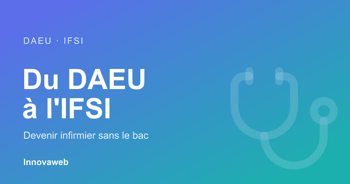 Adulte en reconversion préparant le DAEU pour entrer en IFSI et devenir infirmier