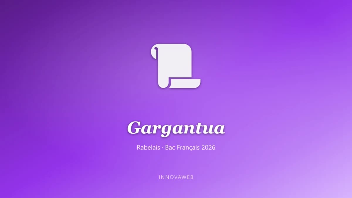 Gargantua de François Rabelais — œuvre au programme du bac français 2026