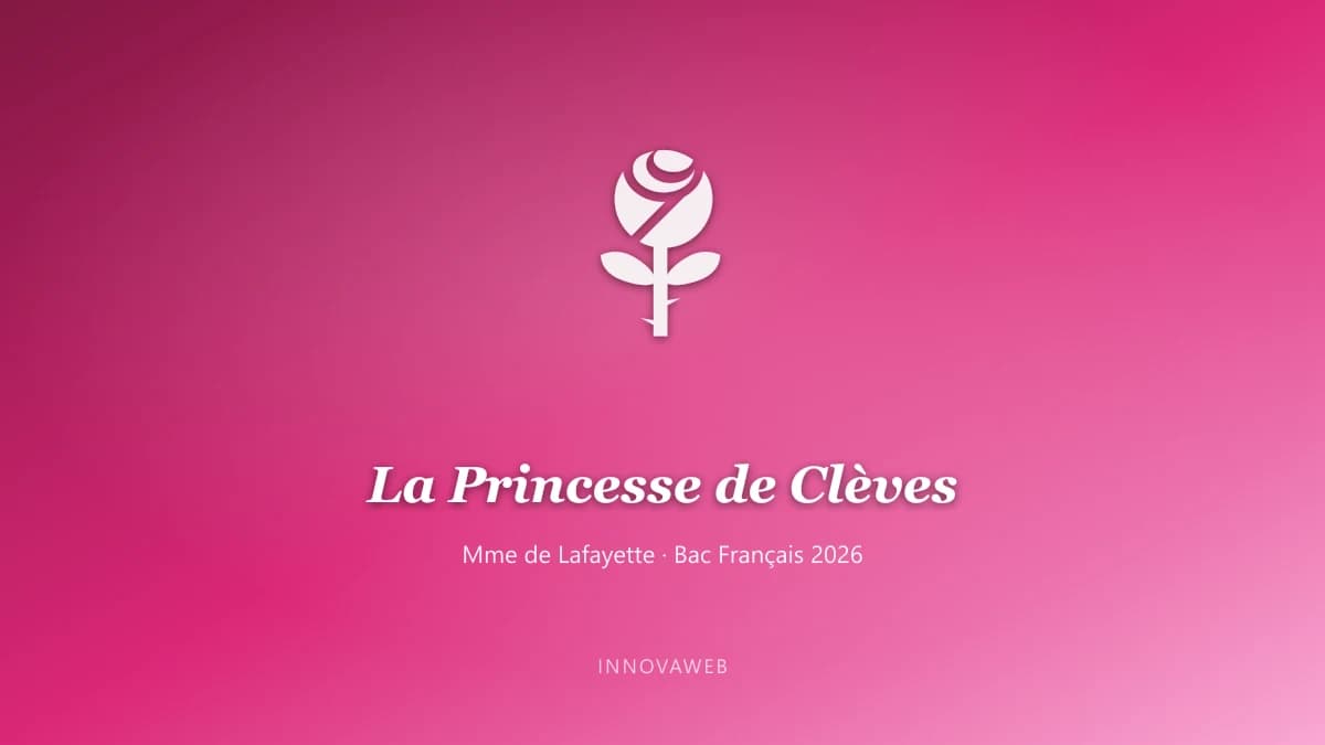 La Princesse de Clèves de Madame de Lafayette — œuvre au programme du bac français 2026
