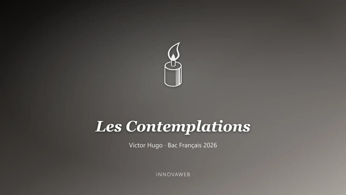 Les Contemplations de Victor Hugo — œuvre au programme du bac français 2026